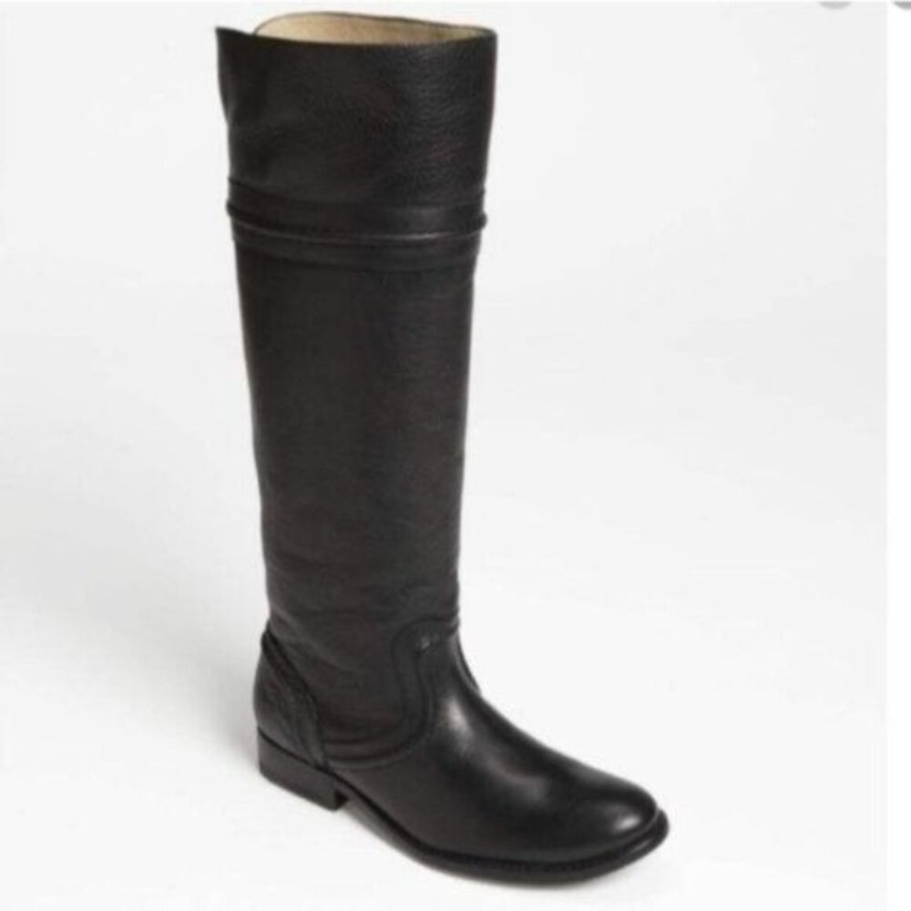 Frye Black Knee-High Leather Boots
